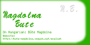 magdolna bute business card